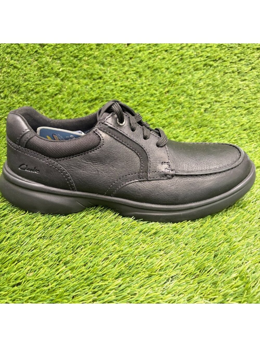 Clarks Bradley Vibe Mens Size 9.5 Black Casual Classic Leather Oxford Shoes